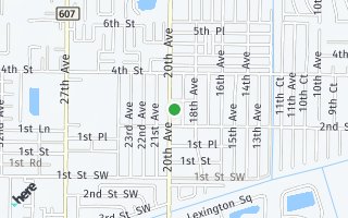 Map of 256 20th Avenue, Vero Beach, FL 32962, USA