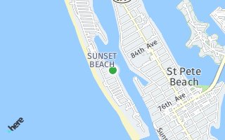 Map of 83rd Ave - Sunset Beach - 100  deep lot, Treasure Island, FL 33706, USA
