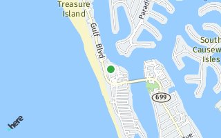 Map of 9895 1st St E, Treasure Island, FL 33706, USA