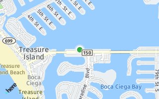 Map of 11 Paradise Lane, Treasure Island, FL 33706, USA