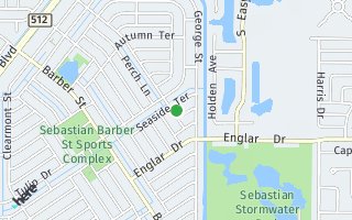 Map of 361 Seaside Ter, Sebastian, FL 32958, USA