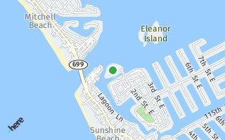 Map of 1 Key Capri # 701-East Building, Treasure Island, FL 33706, USA