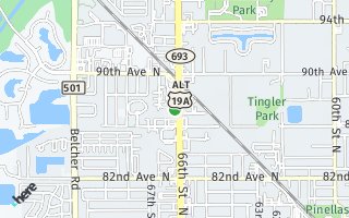 Map of 8630 66th St N Retail / Showroom / Office, Pinellas Park, FL 33782, USA