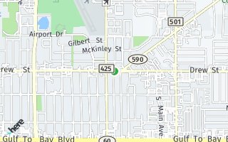 Map of Drew Street, Clearwater, FL 33755, USA