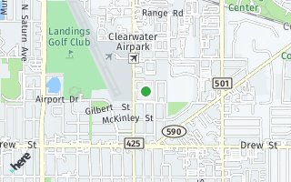 Map of 601 N Hercules Ave #1604, Clearwater, FL 33765, USA