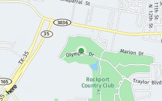 Map of 316 Olympic Dr, Rockport, TX 78382, USA
