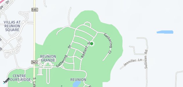Map showing the location of the property