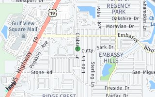 Map of 9230 Crabtree Ln, Port Richey, FL 34668, USA