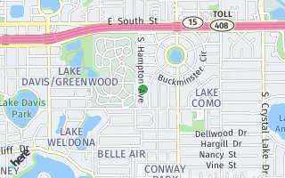 Map of 707 S Hampton Ave, Orlando, FL 32803, USA