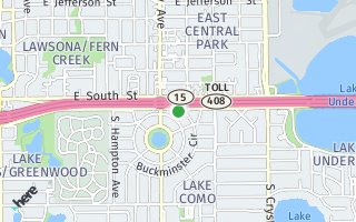 Map of 2500 E Anderson St, Orlando, FL 32803, USA