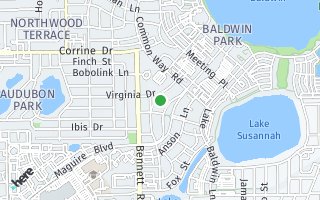 Map of 1353 Fern Avenue, Orlando, FL 32814, USA