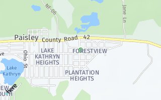 Map of 45744 PANTHER ST, Paisley, FL 32767, USA