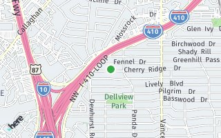 Map of 531 Cherry Ridge Dr, San Antonio, TX 78213, USA
