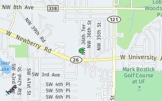 Map of 117 NW 36th drive, Gainesville, FL 32607, USA