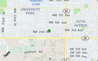 Map of TBD NW 3rd Ave, Gainesville, FL 32601, USA