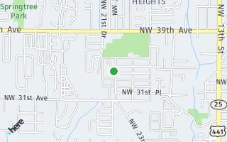 Map of 3408 NW 21st Street, Gainesville, FL 32605, USA