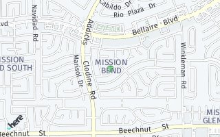 Map of 15619  Mira Monte Drive, Houston, TX 77083, USA