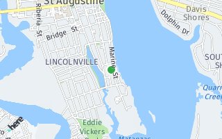 Map of 126 Marine St, St. Augustine, FL 32084, USA