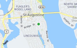 Map of 252 St George Street, St Augustine, FL 32082, USA