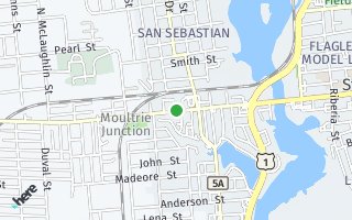 Map of 260 W King St, St. Augustine, FL 32084, USA