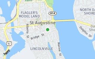 Map of 232 St George St, St. Augustine, FL 32084, USA