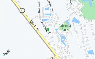Map of 400 Emslie Terrace, St Augustine, FL 32095, USA