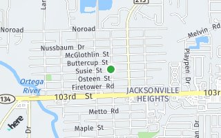 Map of 5028 Brannon Ave, Jacksonville, FL 32210, USA