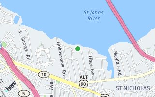 Map of 1108 PALMER TER, Jacksonville, FL 32207, USA