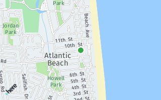 Map of 962 Ocean Blvd, Atlantic Beach, FL 32233, USA