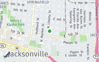 Map of 306 E 2nd St, Jacksonville, FL 32206, USA