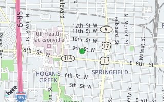 Map of 232 W 9th St, Jacksonville, FL 32206, USA