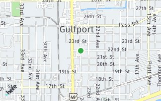 Map of 22nd Street, Gulfport, MS 39501, USA