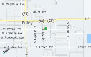 Map of 407 E Myrtle Ave, Foley, AL 36535, USA