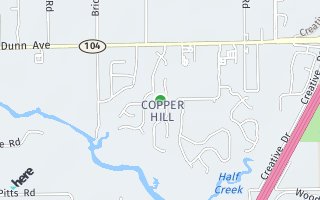 Map of Copper Hill Drive, Jacksonville, FL 32218, USA