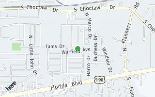 Map of 12456 Tams Drive, Baton Rouge, LA 70815, USA