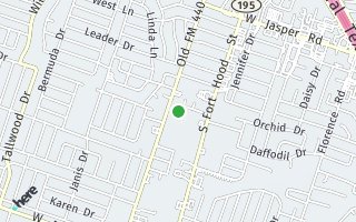 Map of 1210 Industrial Blvd Apt A, Killeen, TX 76549, USA
