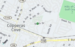 Map of 207 North Drive Apt B, Copperas Cove, TX 76522, USA
