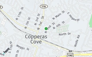 Map of 106 E Washington Ave, Copperas Cove, TX 76522, USA