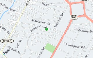 Map of 1912 Shannon Road, Alexandria, LA 71301, USA