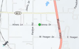 Map of 304 Janna Drive, Ball, LA 71405, USA