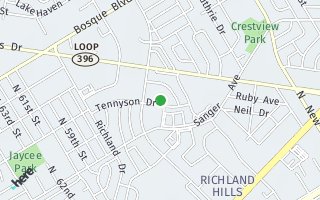 Map of 5101 Tennyson Drive, Waco, TX 76710, USA
