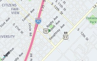 Map of 1613 Wood Ave Unit A, Waco, TX 76706, USA