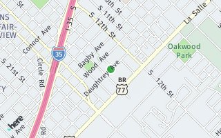 Map of 1933 s 14th St, Waco, TX 76706, USA