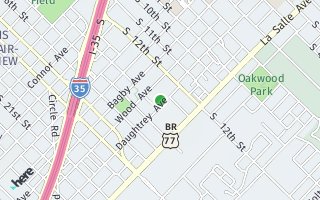 Map of 1307 Daughtrey, Waco, TX 76706, USA