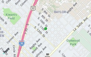 Map of 1008 James Ave, Waco, TX 76706, USA