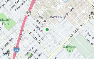 Map of 1708 S 9th Street, Waco, TX 76706, USA