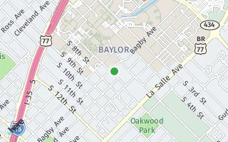 Map of 600 Bagby Ave (The Center) Unit 6D, Waco, TX 76706, USA