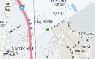 Map of 1814 E. Crest Dr, Lacy Lakeview, TX 76705, USA
