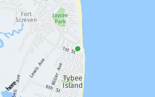 Map of 6 2nd Ave, Tybee Island, GA 31328, USA