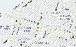 Map of 508 W 42nd St, Savannah, GA 31415, USA